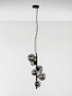 Odillia Pendelleuchte G9 6-flammig mit modernen Glasdiffusoren und elegantem Design.