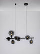 Odillia Pendelleuchte G9 7-flammig mit modernem Design und elegantem Opalglas.