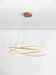 Ofelia LED Pendelleuchte 2-flammig Ø 95cm 3000K in modernem Design, schwebend von der Decke.