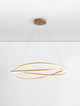 Ofelia LED Pendelleuchte 2-flammig Ø 95cm 3000K, moderne hängende Leuchte mit eleganten Linien und goldenem Finish.