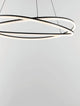 Ofelia LED Pendelleuchte 2-flammig Ø 95cm 3000K in modernem Design mit zwei Leuchtkörpern.