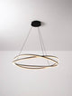 Ofelia LED Pendelleuchte 2-flammig Ø 95cm 3000K in modernem Design mit elegantem Lichtkranz.