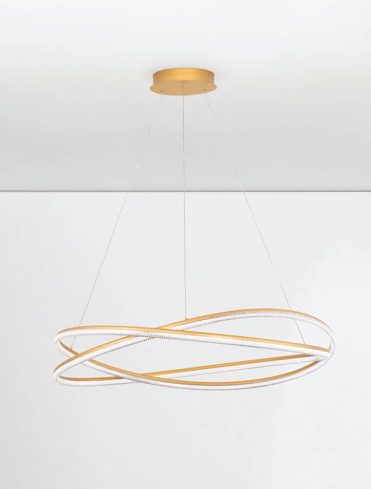 Ofelia LED Pendelleuchte 2-flammig Ø 95cm 3000K in modernem Design und warmem Licht.