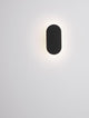 Ofir LED Außenwandleuchte 3000K Schwarz IP54 an einer Wand montiert, modernes Design, warmweißes Licht.