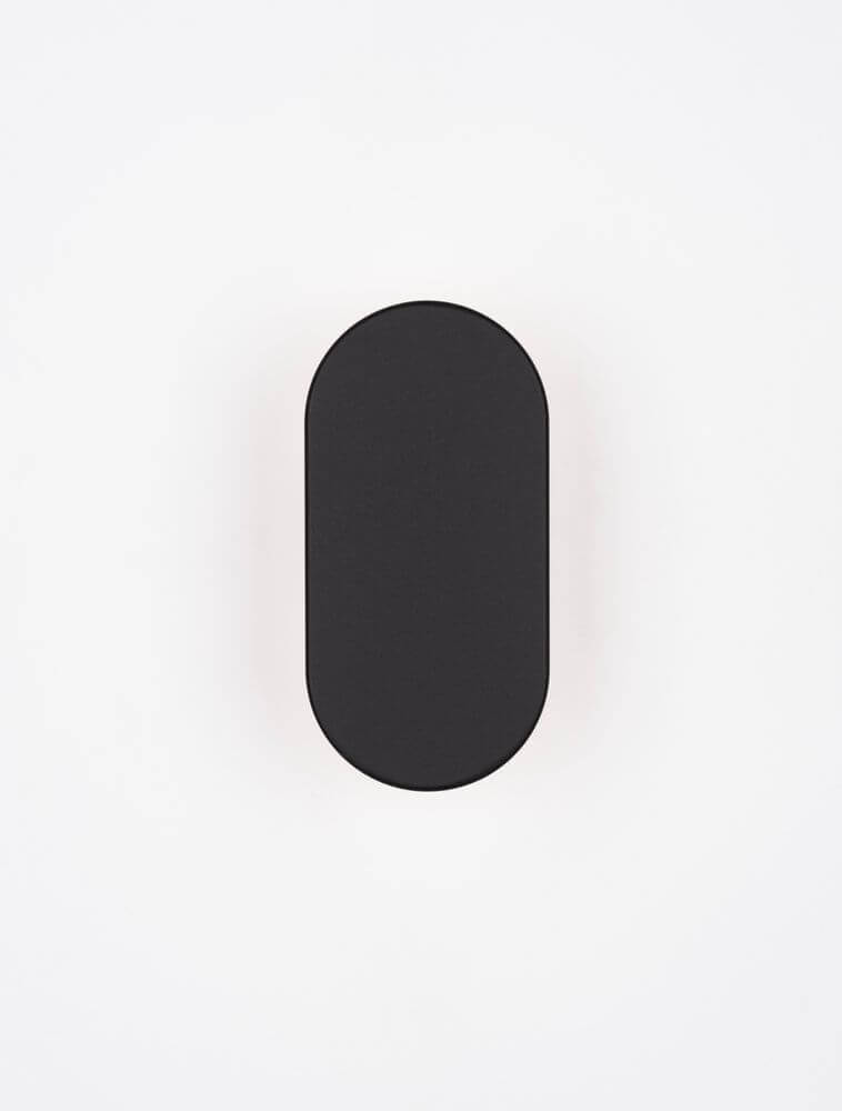 Ofir LED Außenwandleuchte 3000K Schwarz IP54 von Nova Luce, elegante schwarze Außenbeleuchtung.