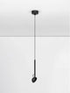 Ola LED Pendelleuchte Ø 8cm 3000K in modernem Design mit schwarzem Aluminiumkörper, ideal für verschiedene Räume.