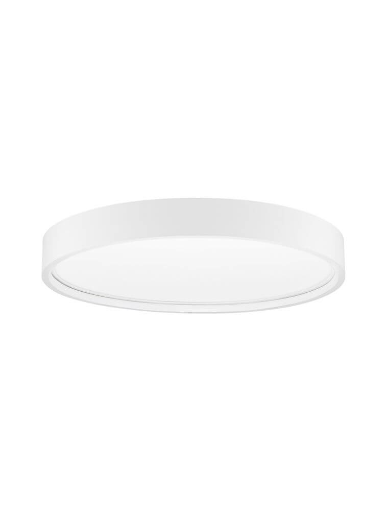 Runde weiße LED Deckenleuchte mit modernem Design, Ø 45cm, warmweißes Licht für gemütliche Räume.
