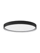 Alt Tag: Olaf LED Deckenleuchte Ø 60cm 3000K - schwarze runde Deckenleuchte mit weißem Diffusor, warmweißes 3000K Licht, modern für Wohnzimmer/Schlafzimmer