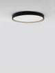 Alt Tag: Olaf LED Deckenleuchte Ø 60cm 3000K schwarze runde Deckenlampe mit warmweißem Licht, weißem Kunststoff-Cover, modern für Wohnzimmer/Schlafzimmer/Flur
