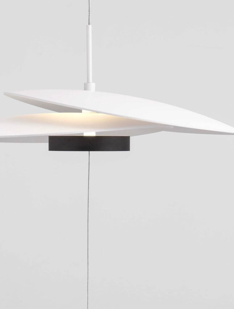 Olea LED Deckenleuchte Ø 35cm 3000K Weiß,Schwarz mit modernem Design und fokussierter Beleuchtung