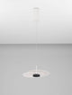 Olea LED Pendelleuchte Ø 35cm 3000K in modernem Design, schwebend an der Decke.