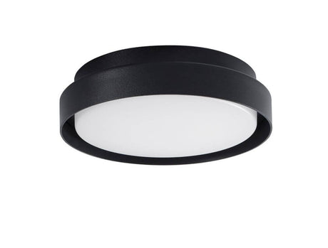 Oliver LED outdoor wall light 3000K IP65 - black, round outdoor wall light made of aluminium and acrylic, modern, weather-resistant design