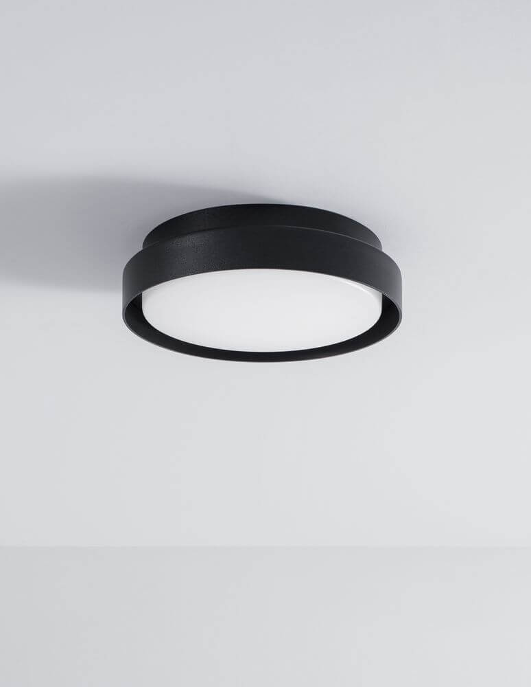 Oliver LED Außenwandleuchte 3000K IP65 schwarz-matte Aluminium-Außenwandlampe, modernes wetterfestes Design für Terrasse und Hauseingang