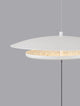 Olos LED Deckenleuchte 3000K Netzstecker Weiß,Chrom mit elegantem Design und warmem Licht.