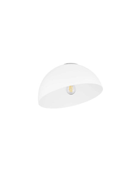 Plafonnier Onia E27 Ø 29 cm en blanc, design moderne pour toute configuration d’espace.