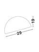 Onia Deckenleuchte E27 Ø 29cm Maße Diagramm mit einem Durchmesser von 29 cm und einer Höhe von 16 cm.