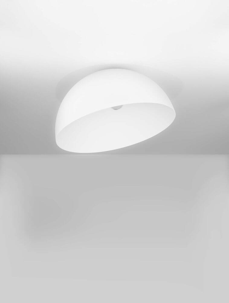 Onia Deckenleuchte E27 Ø 50cm in klassischem Design, in weißer Farbe, ideal für moderne Innenräume.