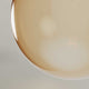 Nahaufnahme der s.luce Orb Galerieleuchte 3- oder 5-flammig Modular Baldachin mit blasenförmigem Design.