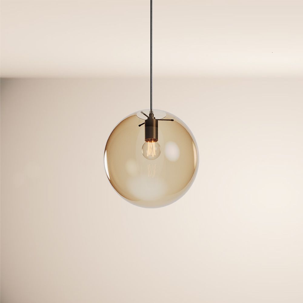 s.luce Orb glass globe gallery light 5m sospensione