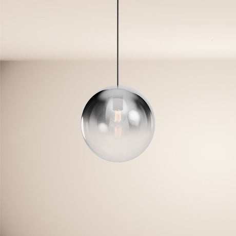 Orb glass globe gallery light 500cm sospensione nera