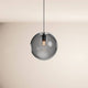 s.luce Orb Glaskugel Galerieleuchte 500cm Aufhängung Schwarz