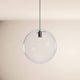 s.luce Orb Glaskugel Galerieleuchte 500cm Aufhängung Schwarz