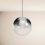 s.luce Orb glass globe gallery light 500cm suspension black