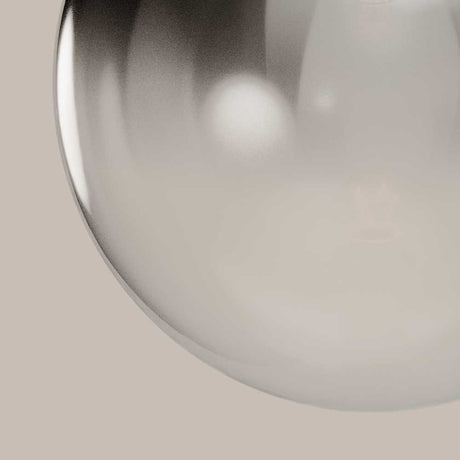 s.luce Orb glass globe gallery light 500cm sospensione nera