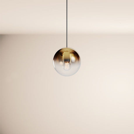 s.luce Orb glass globe gallery light 500cm suspension black