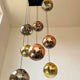 s.luce Orb Glaskugel Galerieleuchte 500cm Aufhängung Schwarz