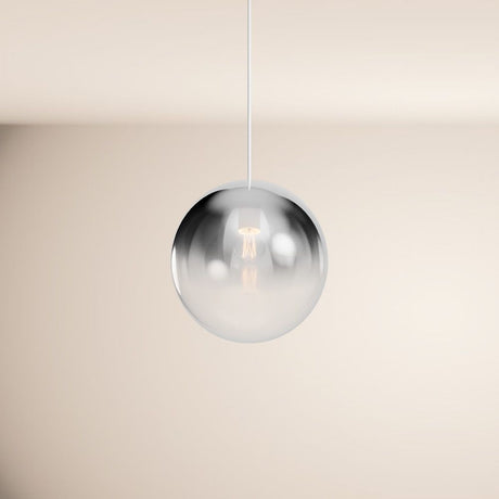 s.luce Orb Boule de verre Lampe de galerie Suspension 500cm Blanc