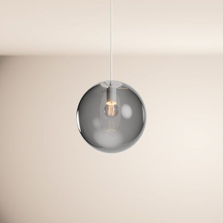 s.luce Orb Boule de verre Lampe de galerie Suspension 500cm Blanc