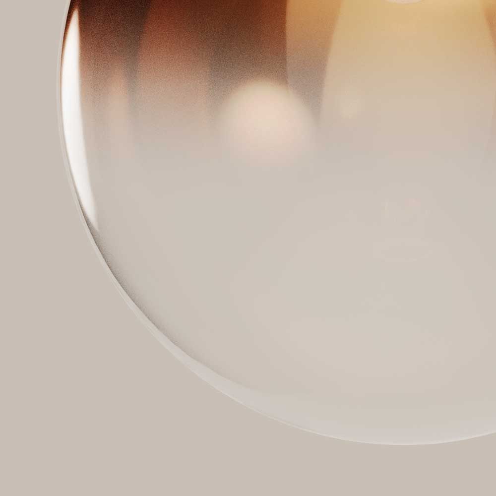 s.luce Orb Boule de verre Lampe de galerie Suspension 500cm Blanc