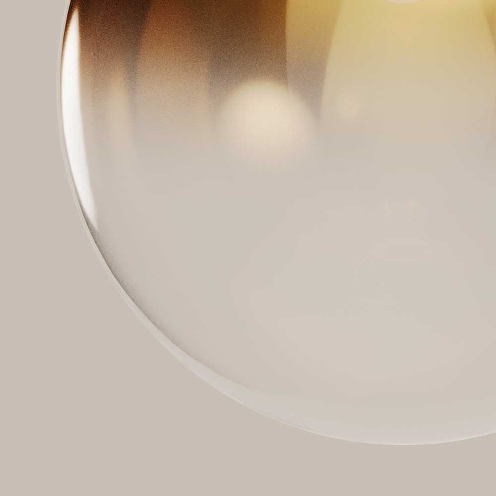 s.luce Orb glass globe gallery light suspension 500cm white