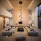 s.luce Orb Boule de verre Lampe de galerie Suspension 500cm Blanc