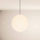 s.luce Orb Glaskugel Hängelampe 150cm Aufhängung Schwarz