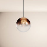 s.luce Orb szklana kula lampa wisząca 150cm zawieszenie czarny