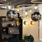 s.luce Orb glazen bol hanglamp 150cm ophanging zwart