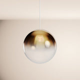 s.luce Orb glass ball pendant light suspension 150cm white