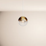 s.luce Bola de vidro Orb suspensão de luz pendente 150cm branco