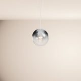 s.luce Orb Boule de verre Suspension 150cm Blanc