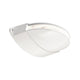 Orio LED-Effekt-Wandleuchte 70lm IP64 Weiß mit futuristischem Design und warmweißem Licht.