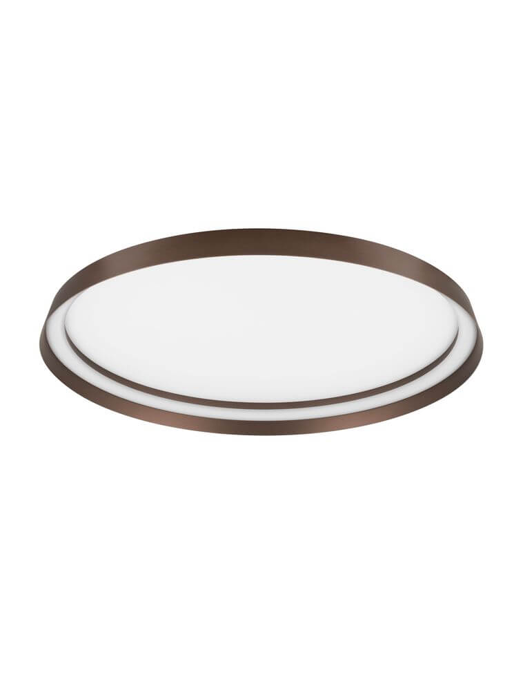 Ormi Deckenleuchte Ø 60cm in braun, dimmbar mit TRIAC und DIP-Switch-Funktion für Lichtfarbe.