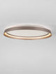 Alt Tag: Ormi Deckenleuchte Ø 60cm 2700 Up & Down 4000K elegante champagnerbraune Deckenleuchte rund, warmweißes Up-and-Down-Licht für Wohnbereich