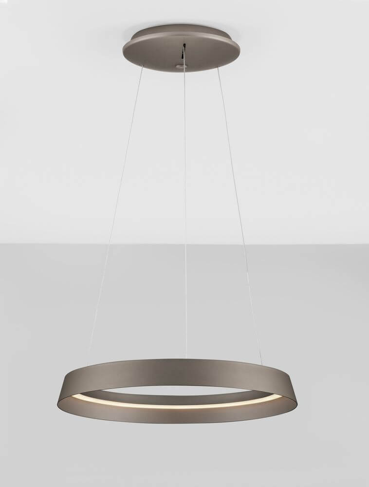 Ormi Pendelleuchte Ø 45cm 2700, 3000K im modernen Design mit Dimmfunktion und DIP-Switch für Lichtfarbenänderung.