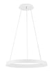 Ormi Pendelleuchte Ø 60cm 2700, 3000K in minimalistischer Form mit weißem Aluminium und Acryl.
