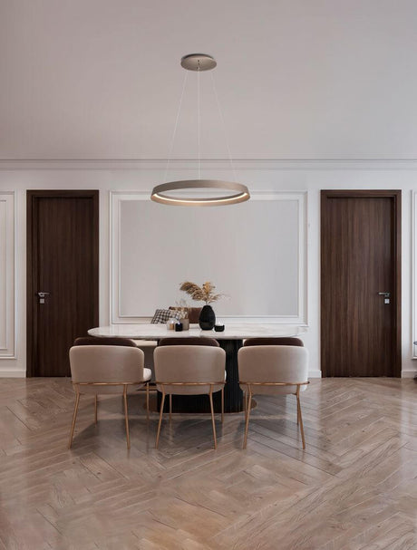 Ormi Pendelleuchte Ø 60cm 2700, 3000K moderne LED-Pendelleuchte über dem Esstisch, champagnerfarben