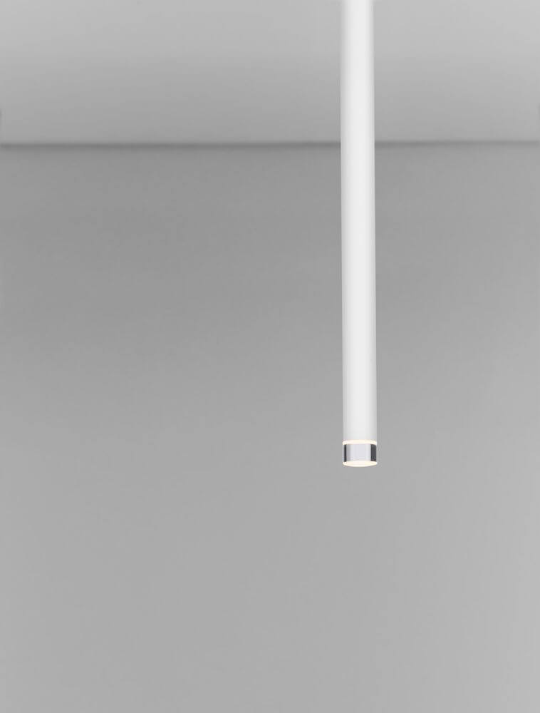 Ornos Deckenleuchte Ø 5cm H 49,5cm 3000K minimalistische Deckenleuchte in Weiß