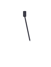Ornos Deckenleuchte Ø 5cm H 49,5cm 3000K schwarz, moderne Deckenlampe mit schlankem Design