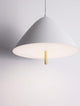 Oros LED Pendelleuchte Ø 40cm 3000K in modernem Design mit mattschwarzem Aluminium und Acryl.